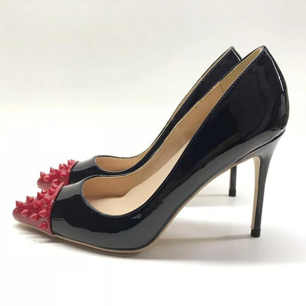 Revits Pointy Toe Women Patent Leather Stilettos High Heels