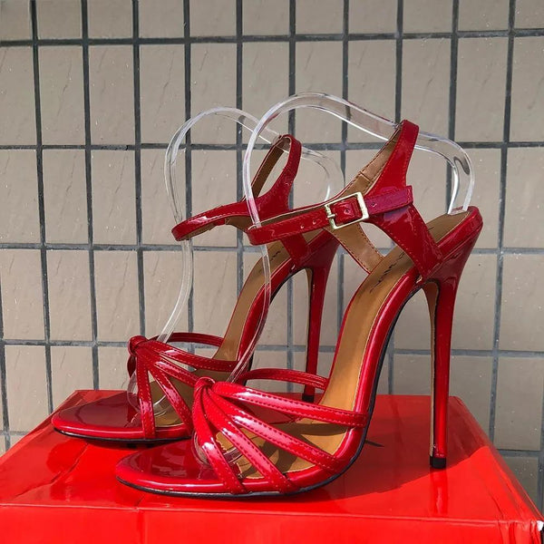 Summer Women Red 14cm High Heel Sandals