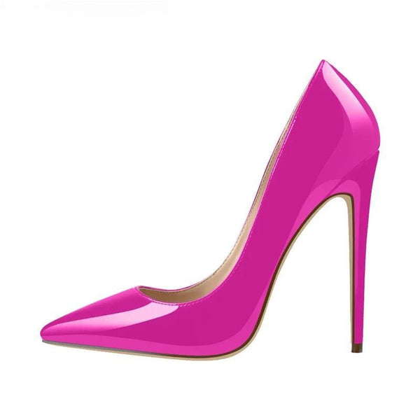 Women Pointed Toe 12CM Thin Heels Pumps