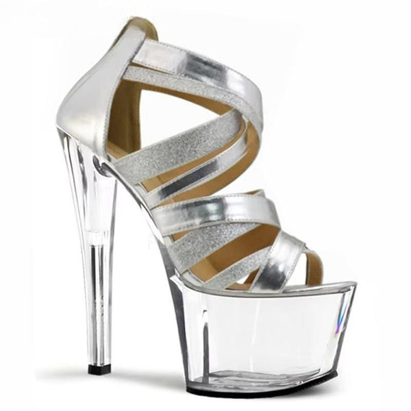 Sexy fashion shimmering high heels 17 cm sandals