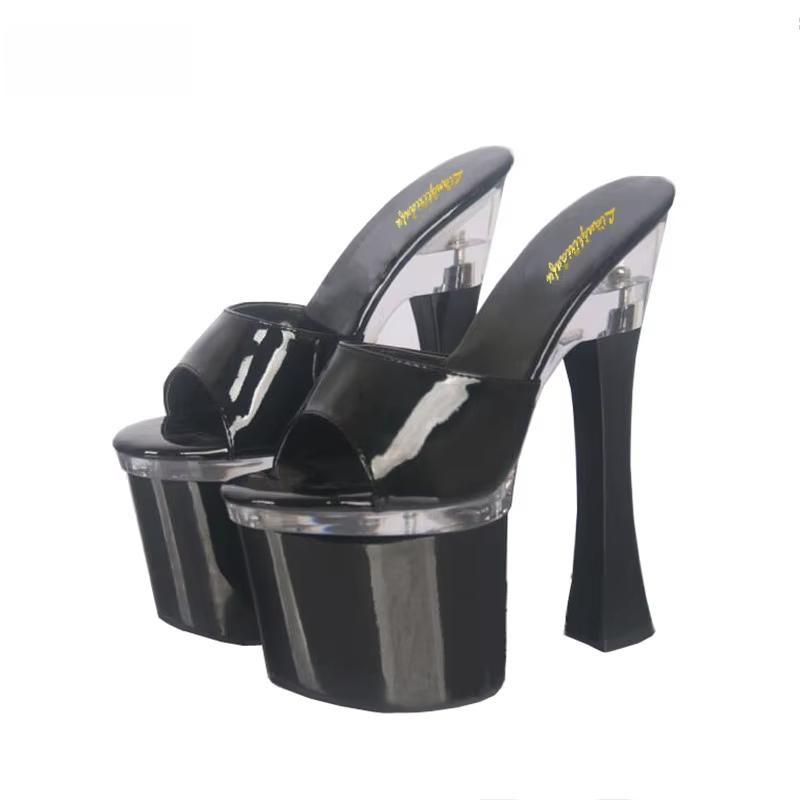 Sexy 18cm Strange Style Sandals platform slippers Nightclub show shoes woman