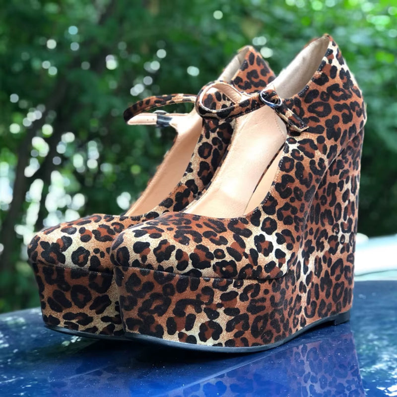 Women Heels Platform Wedge Mary Jane Ladies Pumps Evening Party Summer Shoes