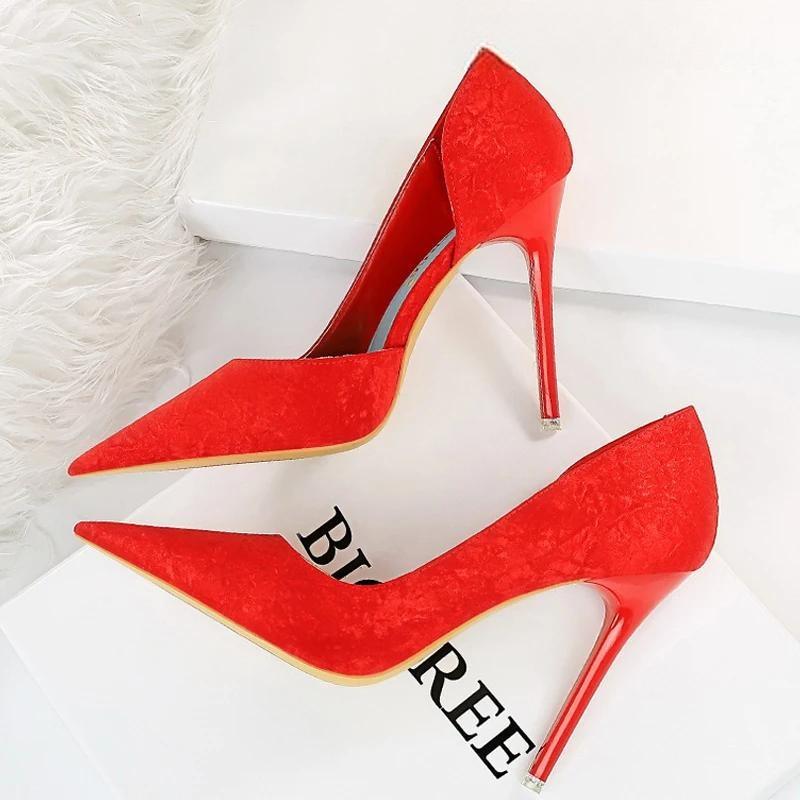 New Designer Woman Pumps Pointed Toe Sexy High Heels Party Shoes