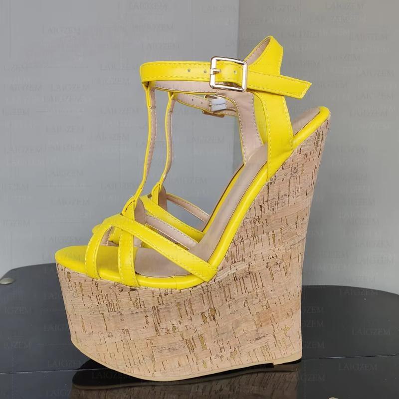 Women Platform Wedges Sandals 20CM High Heels Pumps