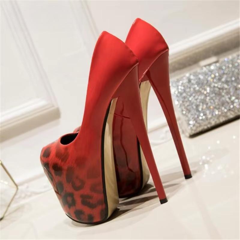 Plataforms Pumps Fashion Show ladies 20cm thin high heels women's