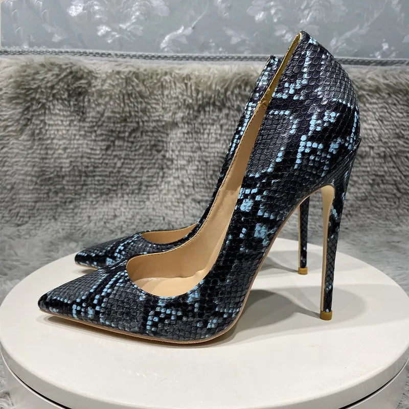 Fashion Women's snakeskin high heels