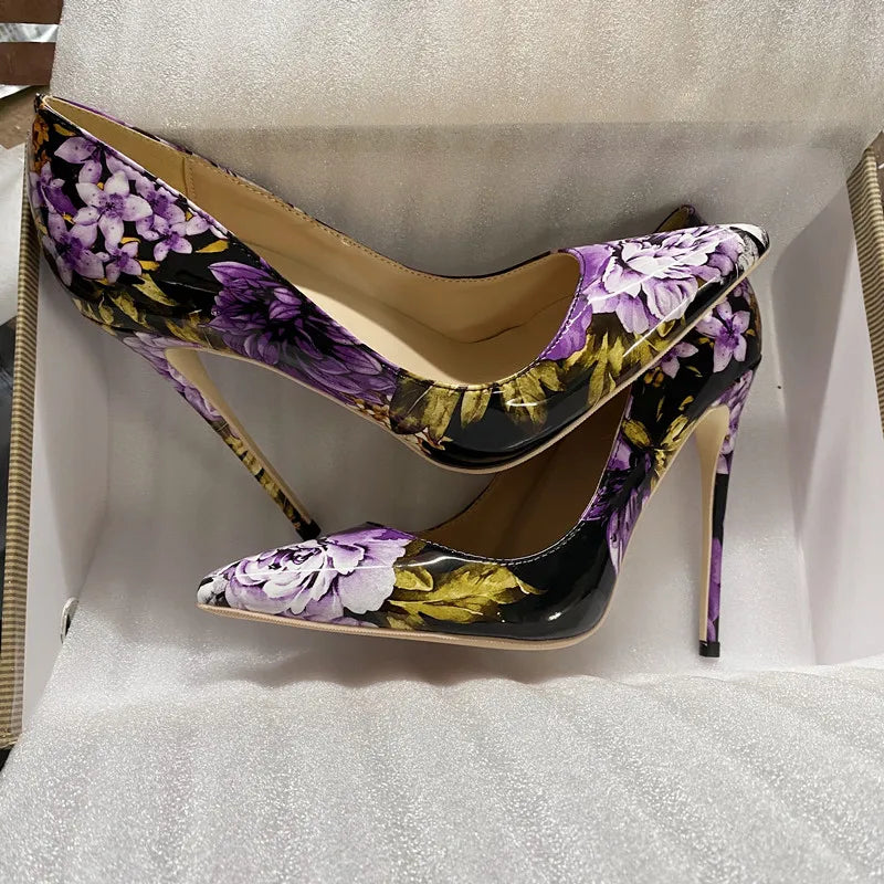 Women's Purple high heels party shoes