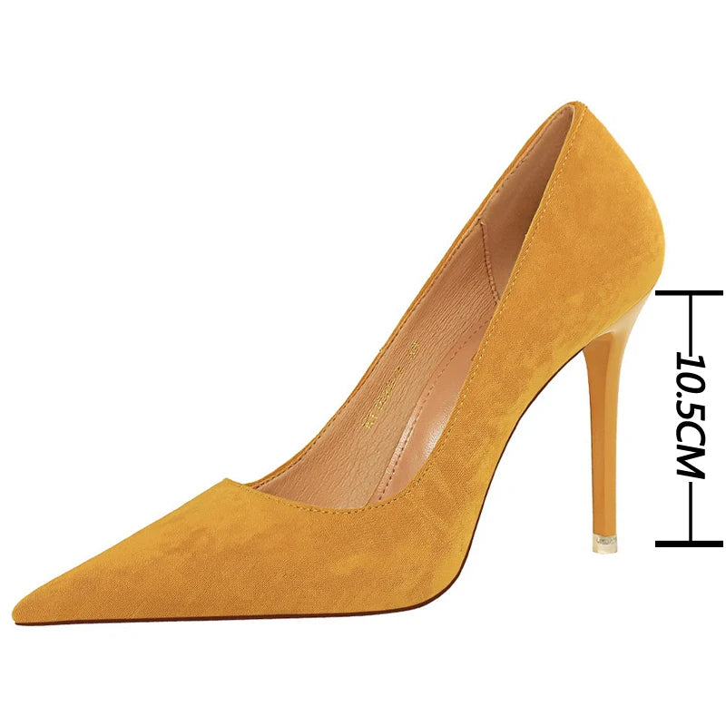 Suede  Pumps New High Heels Fashion Sexy Party Shoes Stiletto Ladies Shoes Women