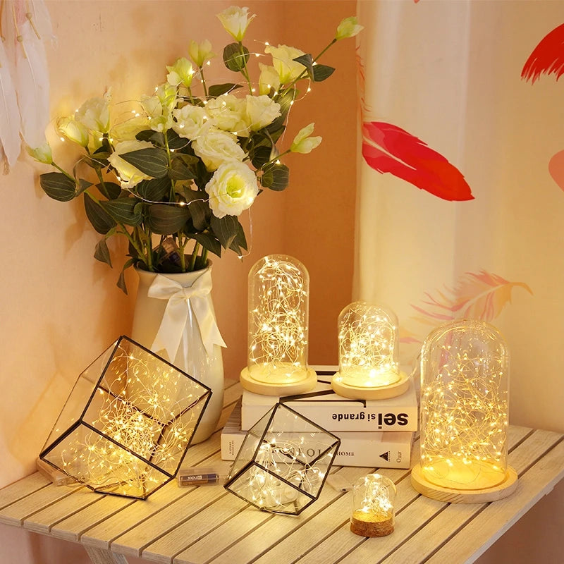 LED Fairy Lights Copper Wire String Lights Garland Night Lamp