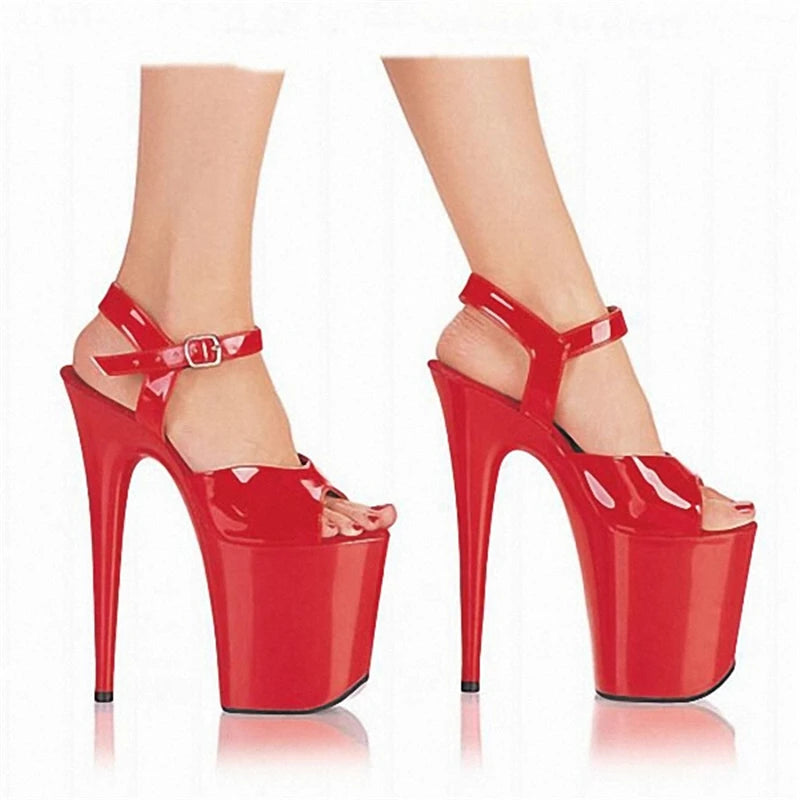 Big:35-45 46 sandals women 20cm ultra high heels