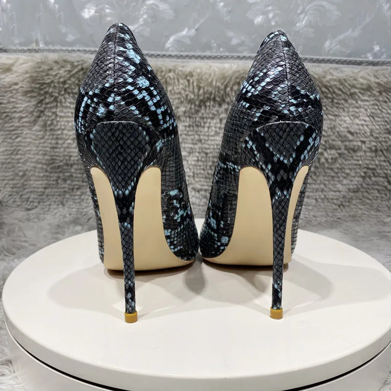 Fashion Women's snakeskin high heels