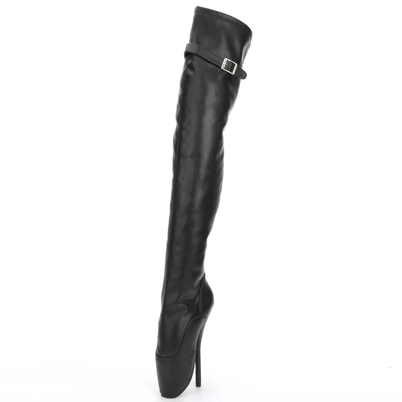Ballet Boots 18CM Siper High Heel Pointed toe Over-the-knee Thigh Long Boots