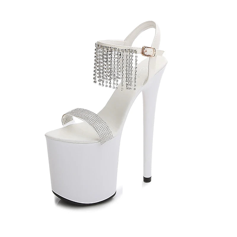 20cm Thin High Heels Sandals female platform bridal shoes women