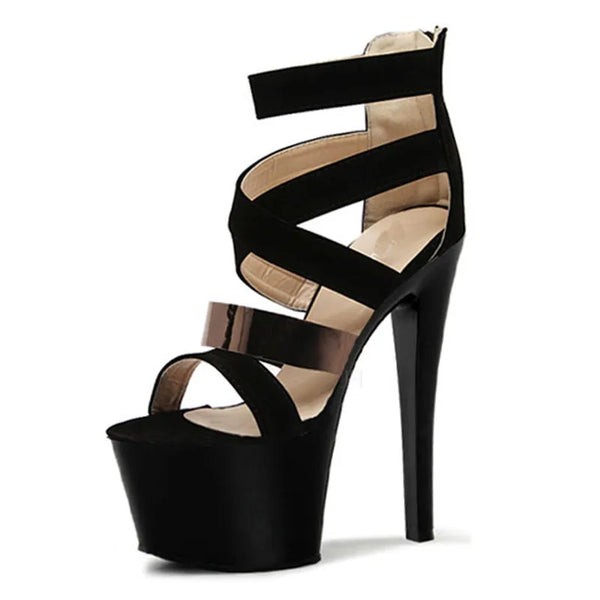 Nightclub style sexy stiletto sandals 17 cm Heels