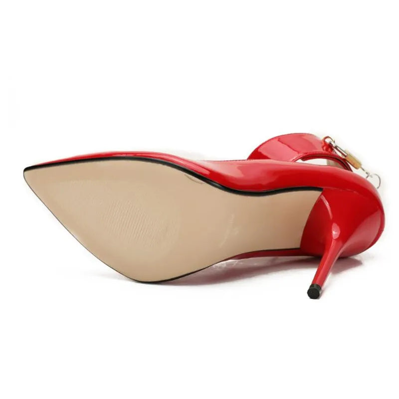 Plus:40-47 48 Crossdresser Stiletto 12cm thin heels shoes woman