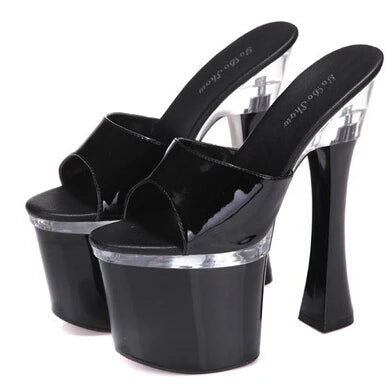 Sexy 18cm Strange Style Sandals platform slippers Nightclub show shoes woman