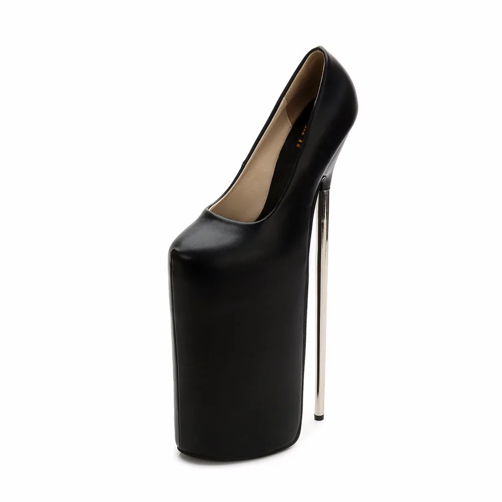 Plus:36-45 46 New Stiletto zapatos mujer Sexy Vestir Bombas 30cm