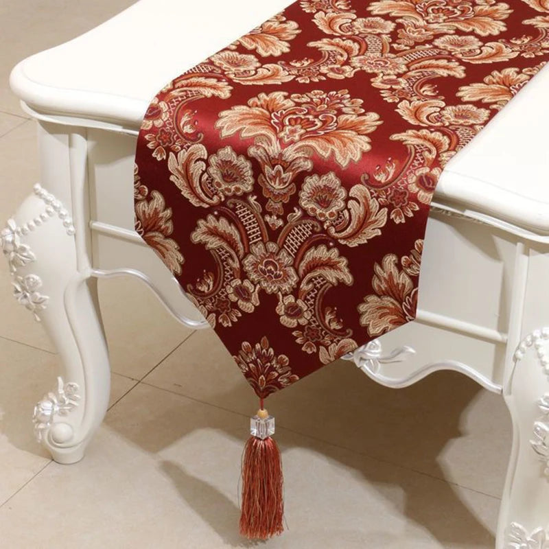 Modern Luxury Table Runner With Tassels For Dining Coffee Table Cover