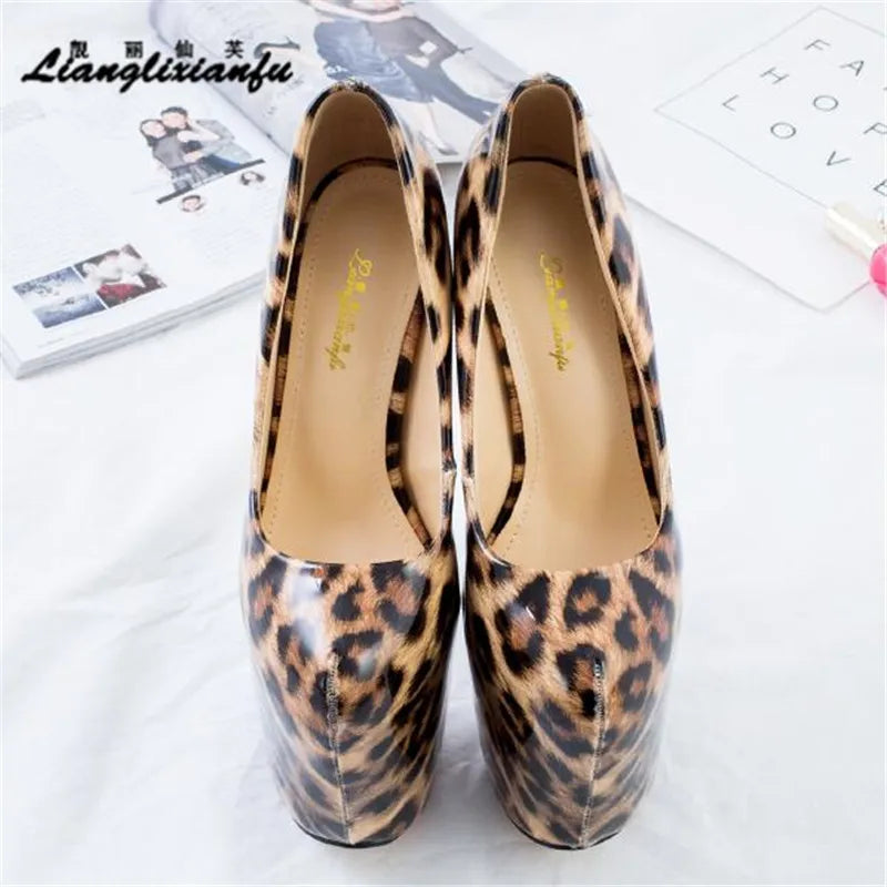 Plataforms Dance Pumps ladies 22cm thin high heels shoes woman