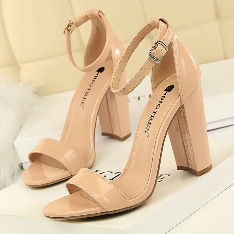 Sexy High Heels  Pumps Comfort Women Shoes Block Heels Ladies Shoes