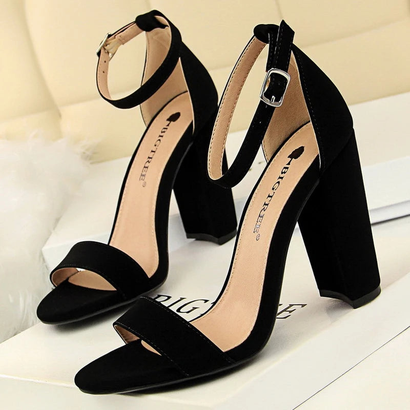 Sexy High Heels  Pumps Comfort Women Shoes Block Heels Ladies Shoes