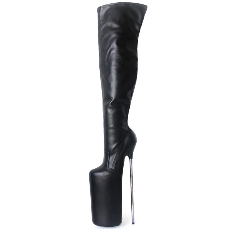 30CM Super High Heel Boots Platoform Zip Over the Knee Thigh Long Boots For Women