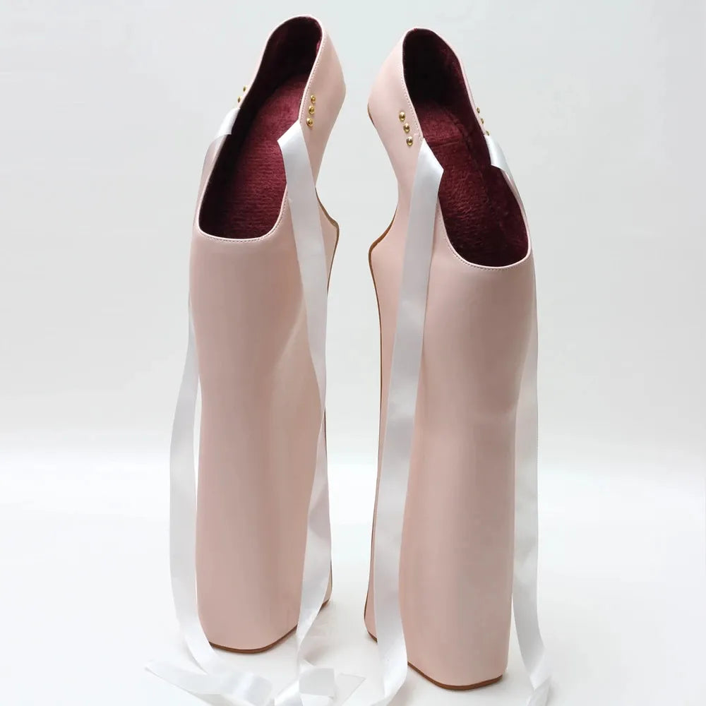 Women Artful High Heel Shoes 38CM Super Heels Ballet Platform