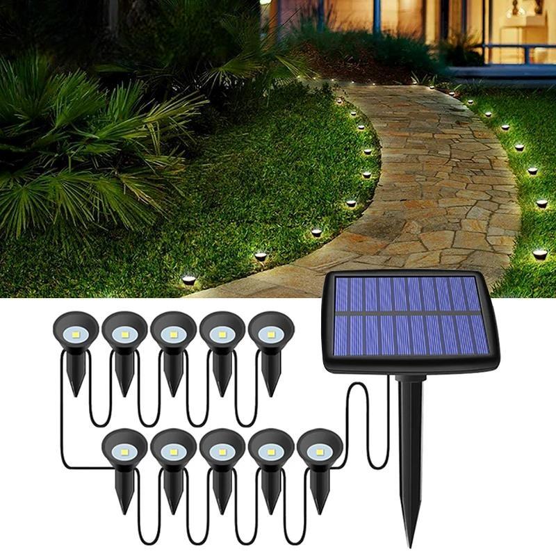 1-To-10 LED Solar Outdoor Lamp IPX4 Waterproof Solar Light Garden Decoration Lamp Night Lamp
