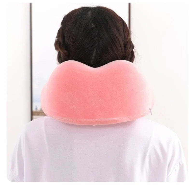 Memory Foam U-shaped Neck Pillow Soft Travel Pillow Massage Neck Sleeping Pillows