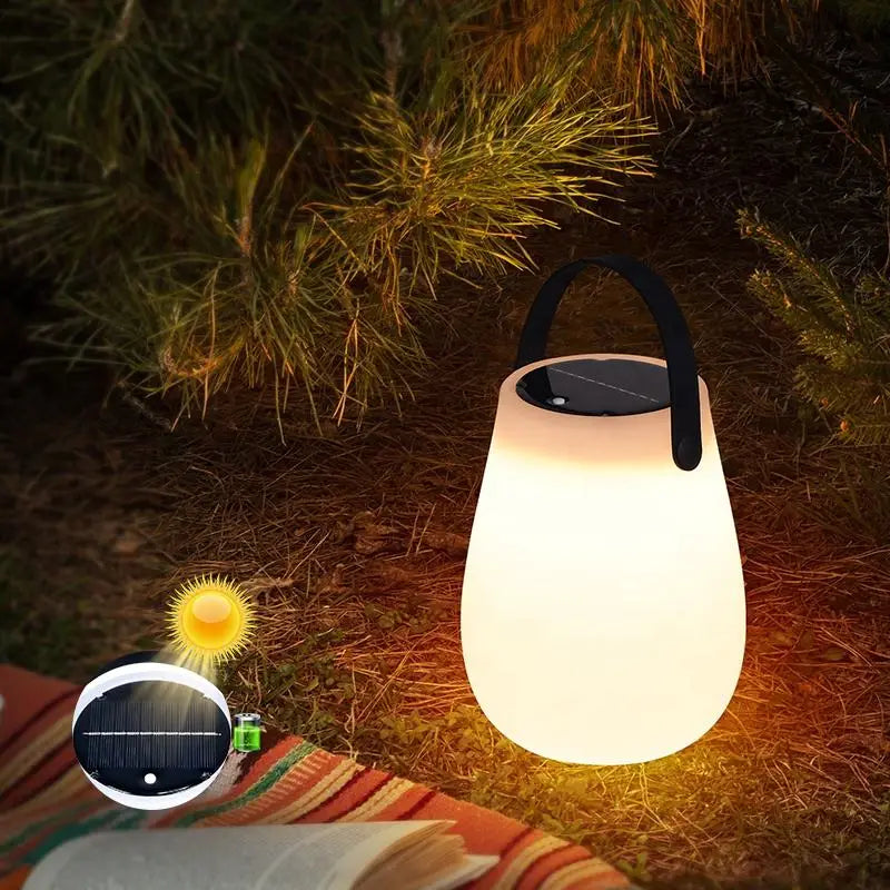 Solar Powered Outdoor Camping LED Tabletop Lantern