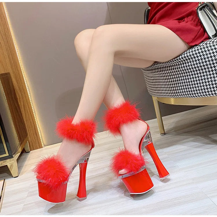 Summer Fashion Women's Sandals 18CM Ultra High Heel