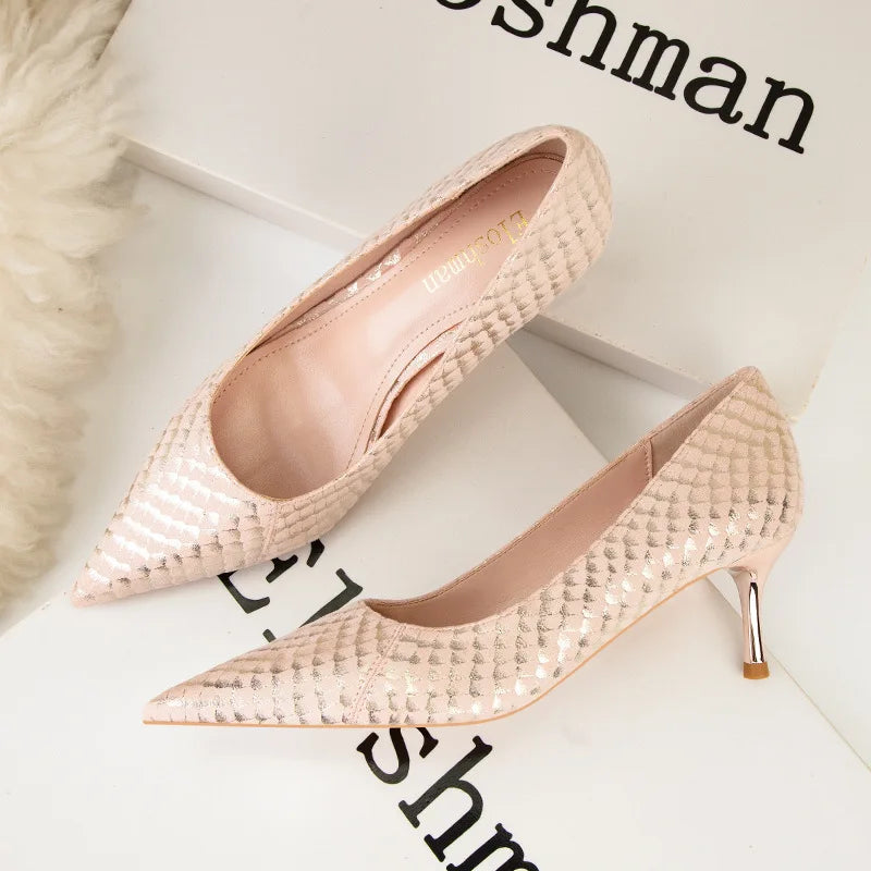 Women's Exquisite Fashion and Delicate Thin Stiletto High Heels