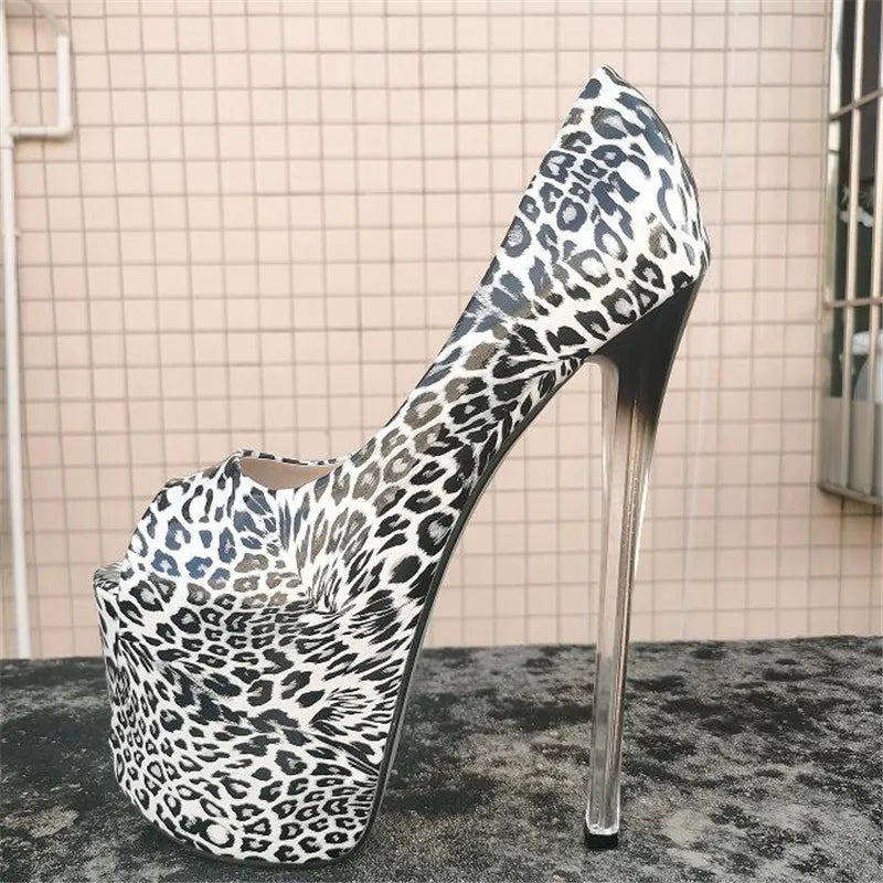 Woman Sexy Stilettos 20cm Thin High Heels Platform Single Fetish Ballet