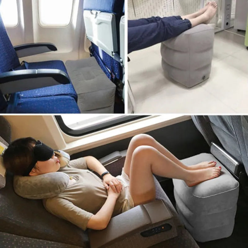 PVC Kids Flight Sleeping Footrest Pillow Resting Pillow On Airplane Car Bus Pillow