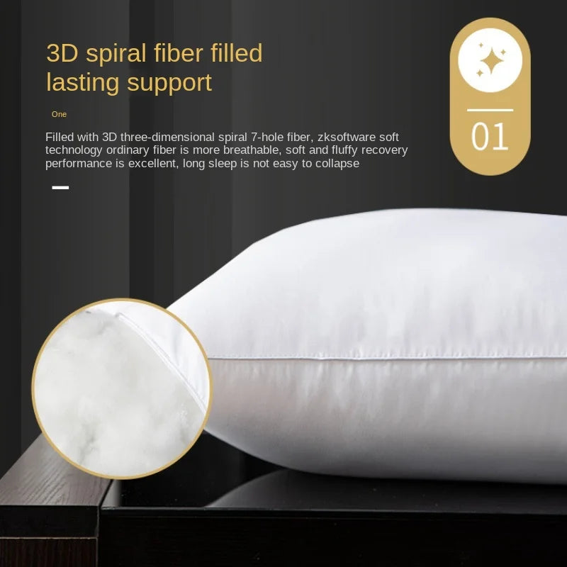Hilton Hotel Pillow Core Soft and Comfortable Sleep Adult Home Cervical Pillow