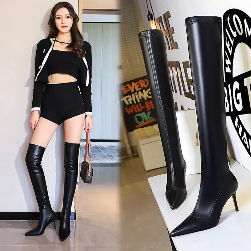 Sexy Over-the-Knee Boots Women Quality Leather Boots