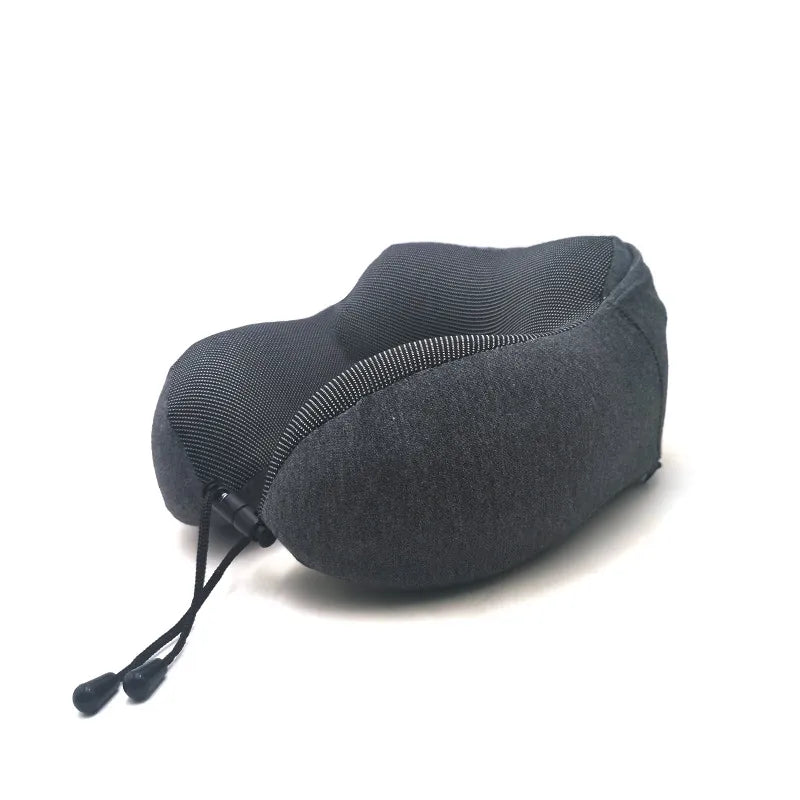 U-shaped Storage Portable Memory Cotton Hooded Multifunctional Neck Pillow
