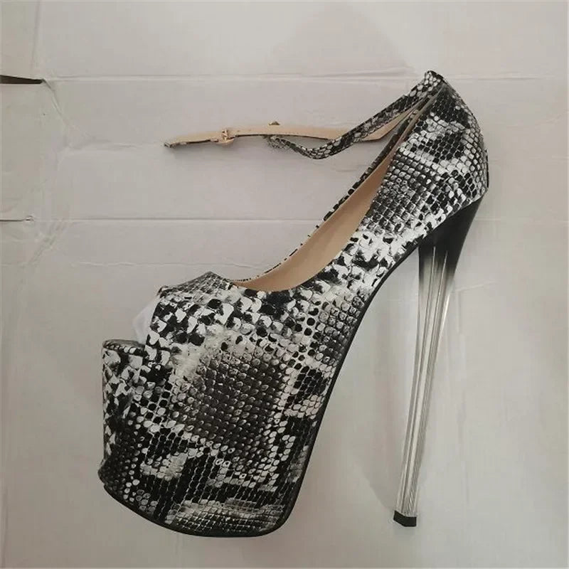 Cosplay Platforms Stilettos 22cm Ultra Thin High Heels Sexy Ladies Party Pumps