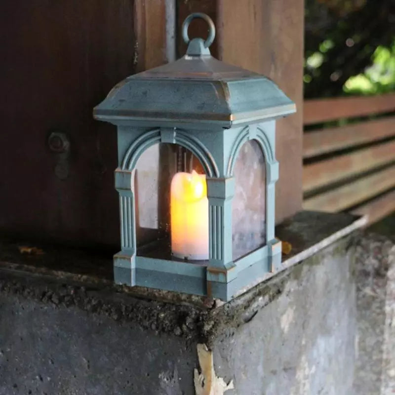 LED Light Candle Lantern Shape Solar IP44 Waterproof Outdoor Home Hang Lamp