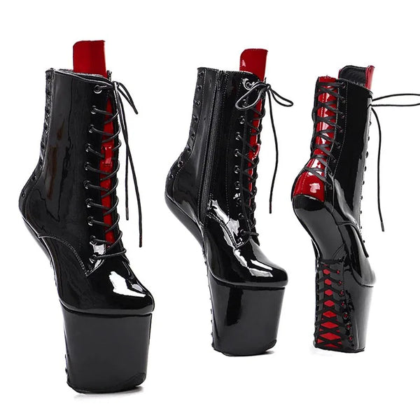 Sexy Heelless High Heel Ankle Boots Women