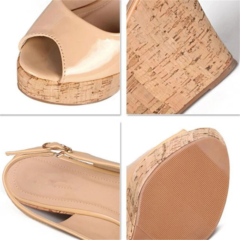 Small Yards:30 31 32 33-Plus Size:42 43 Brand Ladies Wedges Sandals High Heels