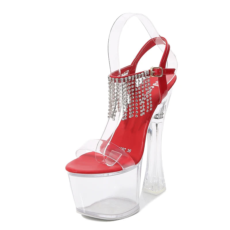 Fashion Sandals Transparent Platform Shoes For Woman Summer