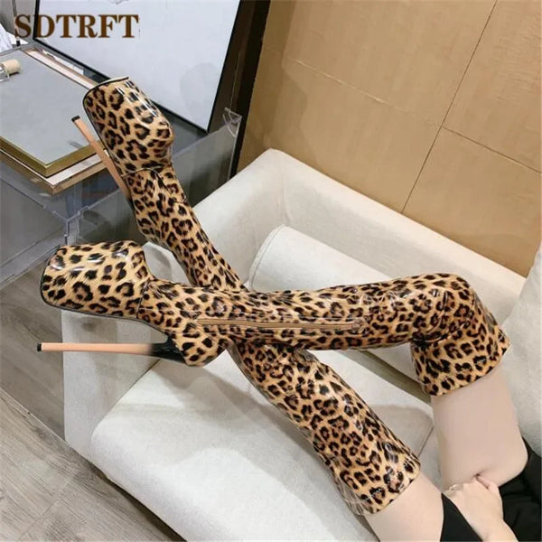 Pole Dancing 20cm Thin Heels Stiletto Over The Knee Long Boots