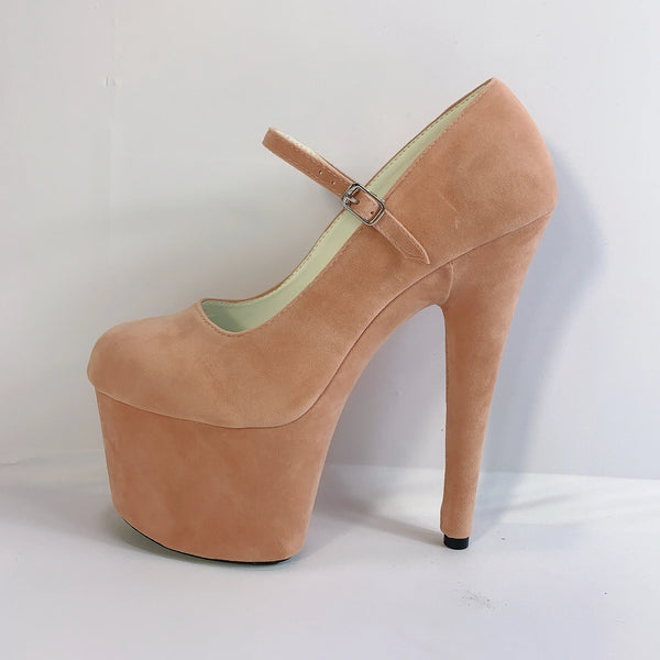 Color can be customized sexy stiletto heels 17cm suede material shoes