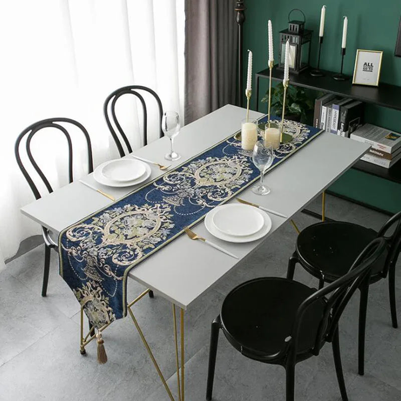 Table Runner Modern Minimalist Jacquard Table Cloth