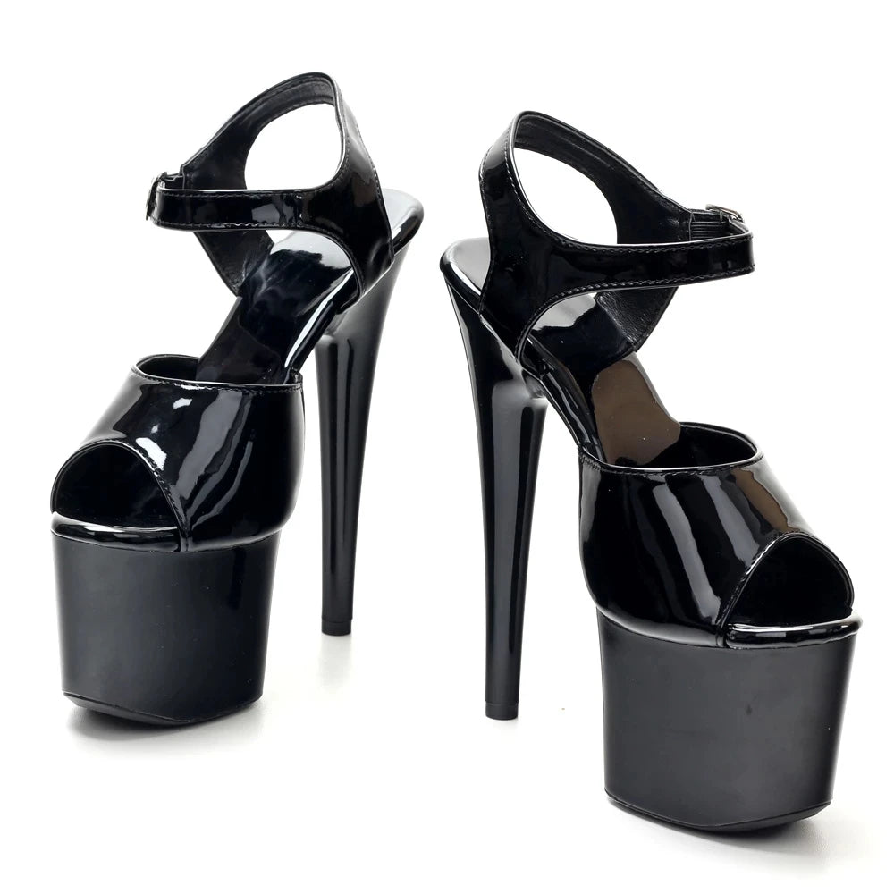 Summer High Heel Sandals 17CM Spike Heels Open-toe Women Party Nightclub Pole-dance Shoes