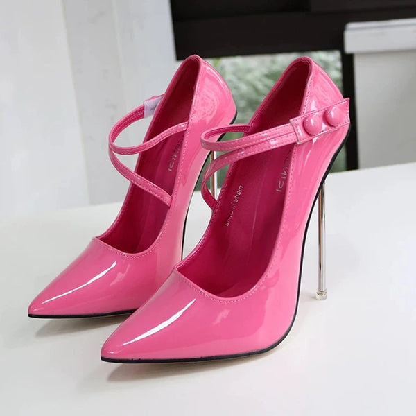 Fashion Design 12cm Metal Pumps Stilettos High Heels