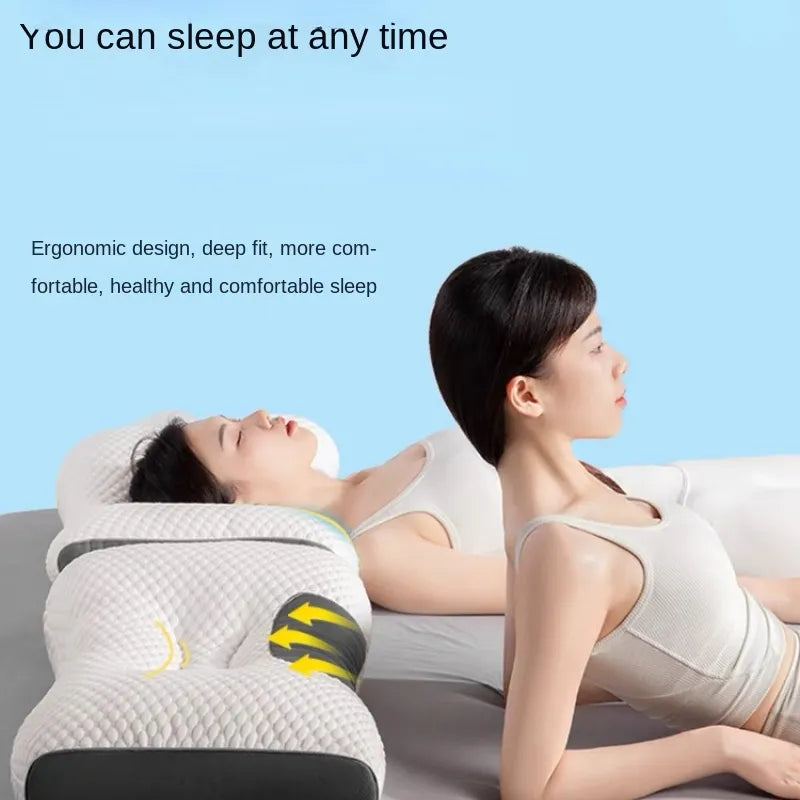 Super 3D Ergonomic Pillow Sleep Neck Pillow Protects The Neck Spine Orthopedic Contour Pillow