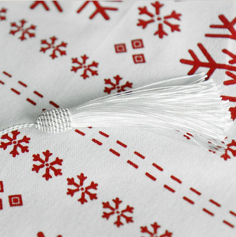 Triangle Minimalism Christmas Table Runner Snowflake Canvas Christmas