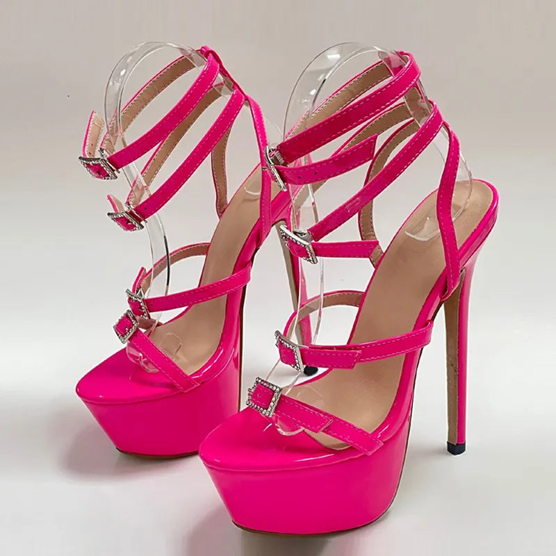 Runway Style Sexy High Heels Platform Sandals For Women